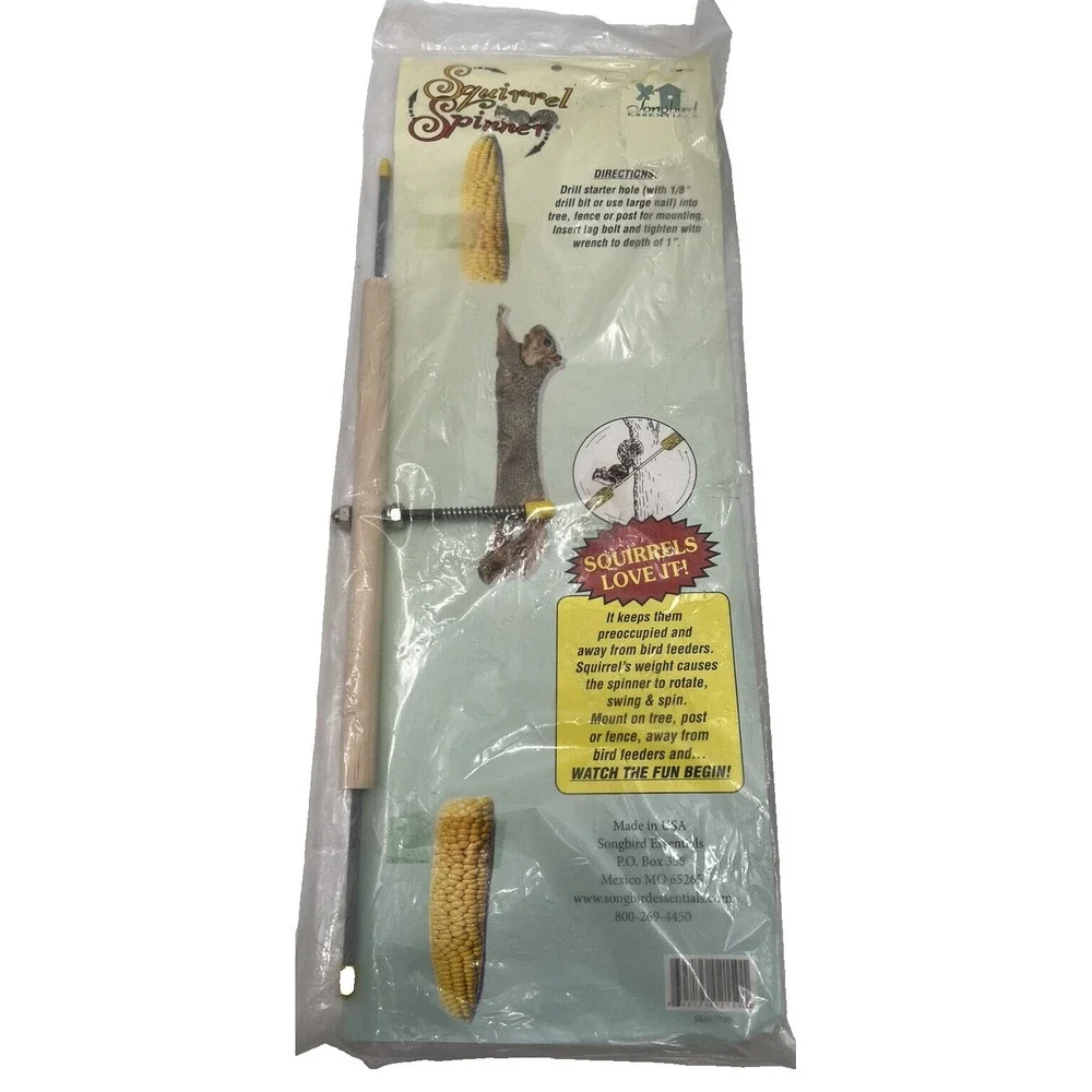 Squirrel Spinner Feeder Squirrels Love It Song Bird Essentials New In Package